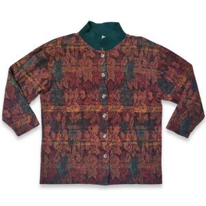 VINTAGE EXPRESS TRICOT BUTTON DOWN SWEATER